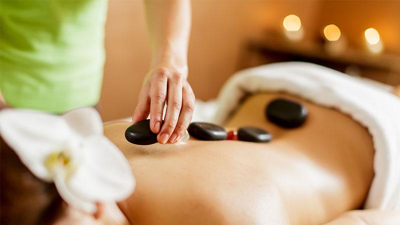 Hot stone massage